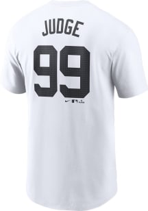 Aaron Judge New York Yankees White Home Short Sleeve Player T Shirt