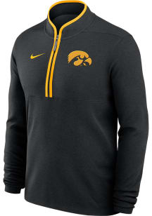 Mens Iowa Hawkeyes Black Nike Victory Design Qtr Zip Pullover