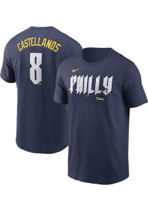 Nick Castellanos Philadelphia Phillies Blue City Connect Short Sleeve Player T Shirt