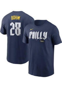 Alec Bohm Philadelphia Phillies Blue City Connect Short Sleeve Player T Shirt