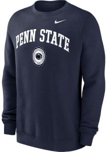 Mens Penn State Nittany Lions Navy Blue Nike Modern Tradition Crew Sweatshirt