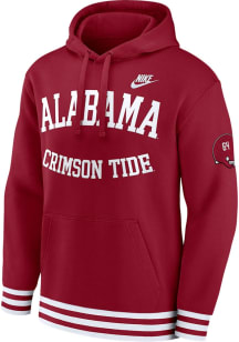 Nike Alabama Crimson Tide Mens Crimson Modern Tradition Retro Long Sleeve Hoodie