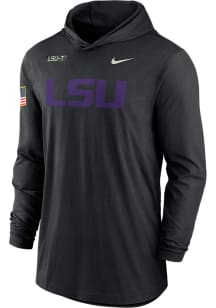 Nike LSU Tigers Mens Black Military Appreciation Light Weight Long Sleeve Hoodie