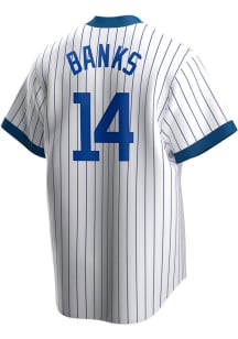 Ernie Banks Chicago Cubs Nike 57-58 Home Throwback Cooperstown Jersey - White