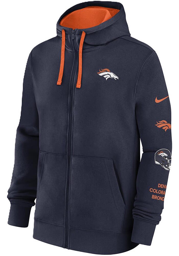 Nike Denver Broncos Mens Club Full Zip - 173211622