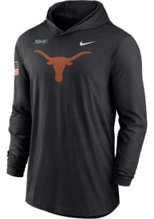 Nike Texas Longhorns Mens Black Military Appreciation Light Weight Long Sleeve Hoodie