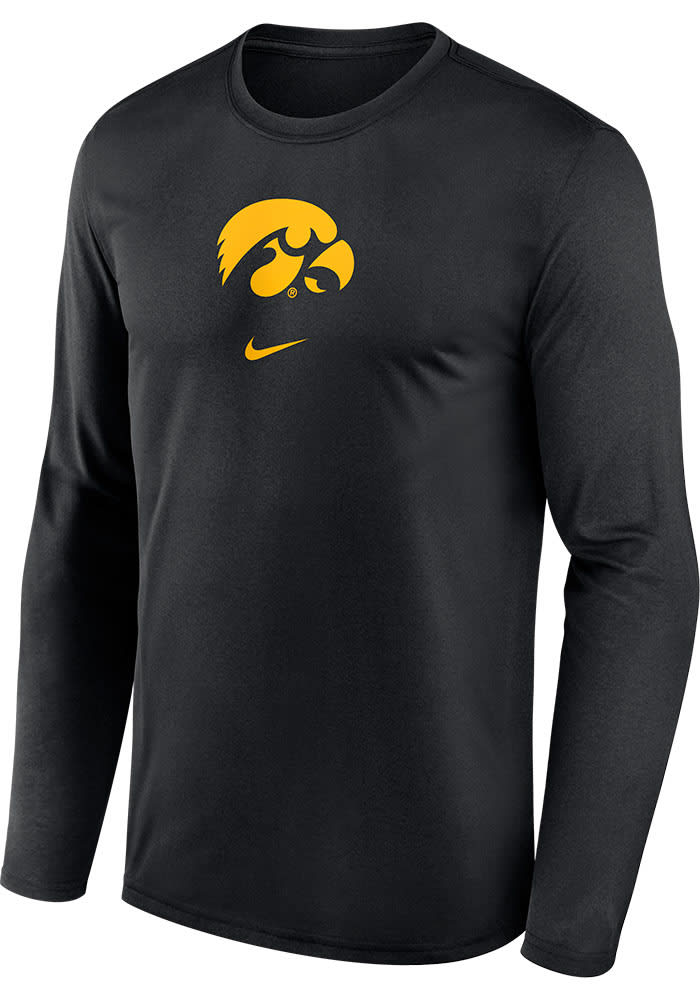 University of Iowa Basketball Flux Basic Cotton Youth Short Sleeve T Shirt - Black