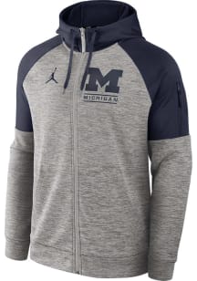 Mens Michigan State Spartans Grey Nike Modern Tradition Fitness Long Sleeve Zip