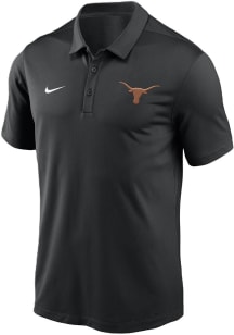 Nike Texas Longhorns Mens Black Essentials Franchise Short Sleeve Polo