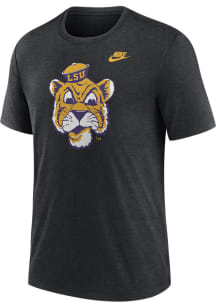 Nike LSU Tigers Black Essentials Legacy Triblend Short Sleeve Fashion T Shirt