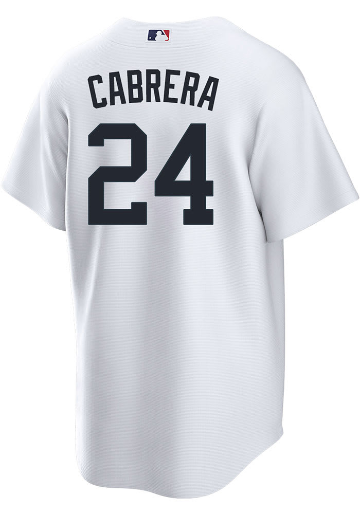 Detroit Tigers Miguel Cabrera T-Shirt from Homage. | Light Blue | Vintage Apparel from Homage.