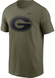 Nike Georgia Bulldogs Olive Military Appreciation Team Logo Short Sleeve T Shirt