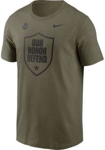 Ohio State Buckeyes Olive Nike Our Honor Defend Team Logo Short Sleeve T Shirt