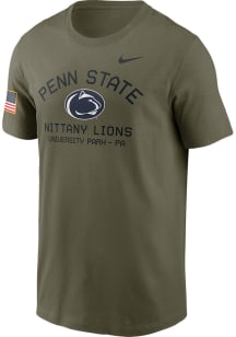 Penn State Nittany Lions Olive Nike Military Appreciation Team Issue Short Sleeve T Shirt