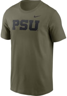 Penn State Nittany Lions Olive Nike Military Appreciation Team Logo Short Sleeve T Shirt