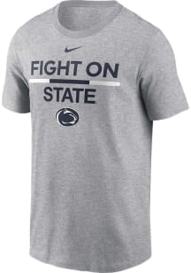 Nike Penn State Nittany Lions Grey Local Slogan Short Sleeve T Shirt