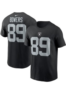Brock Bowers Las Vegas Raiders Black Home Short Sleeve Player T Shirt