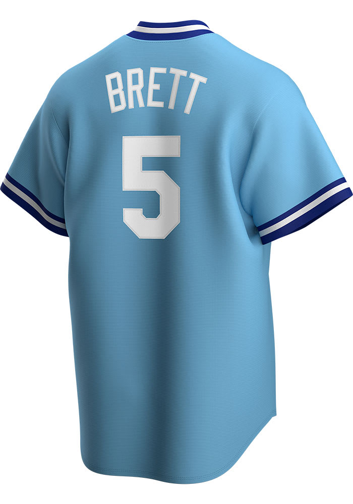 MLB Size 12M Kansas City Royals Alternate 1 Replica Baseball Jersey in Light Blue
