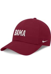 Nike Alabama Crimson Tide Dri-Fit Club Unstructured Swoosh Adjustable Hat - Red