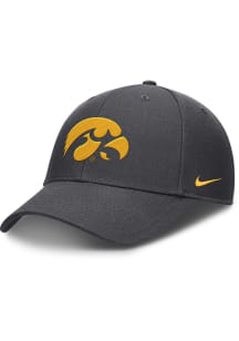 Nike Grey Iowa Hawkeyes Club Unstructured Mesh Trucker Adjustable Hat