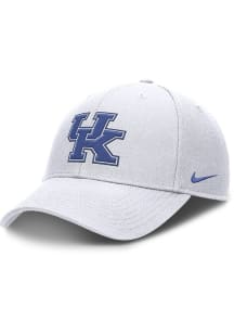 Nike Kentucky Wildcats Dri-Fit Club Structured Adjustable Hat - White