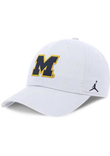 Nike White Michigan Wolverines Club Unstrctured Adjustable Hat