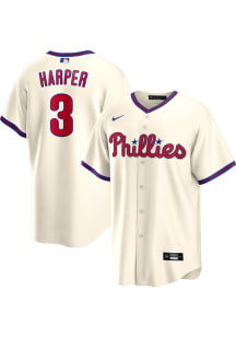 Bryce Harper Philadelphia Phillies Mens Replica Alternate Jersey - Ivory
