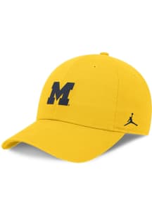 Nike Yellow Michigan Wolverines Dri-Fit Club Unstructured Swoosh Adjustable Hat