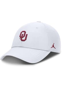 Nike Oklahoma Sooners Dri-Fit Club Structured Adjustable Hat - White