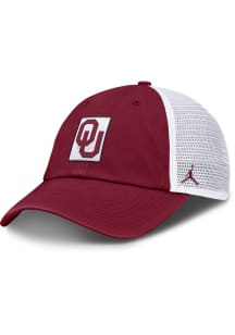 Nike Oklahoma Sooners Club Unstructured Mesh Trucker Adjustable Hat - Cardinal