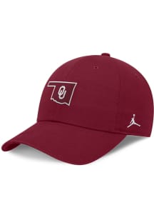 Nike Oklahoma Sooners Dri-Fit Club Structured Swoosh Design Adjustable Hat - Cardinal