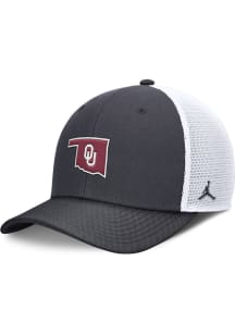 Nike Oklahoma Sooners Rise Structured Trucker Adjustable Hat - Navy Blue