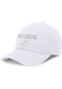 Nike White Penn State Nittany Lions Dri-Fit Club Unstructured Swoosh Design Adjustable Hat