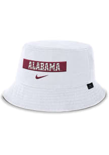 Nike Alabama Crimson Tide White Apex Bucket Hat Mens Bucket Hat