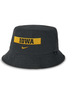 Iowa Hawkeyes Nike Apex Bucket Hat Design Mens Bucket Hat - Black