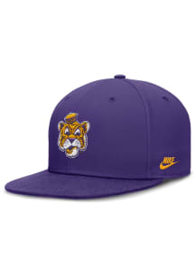 Nike LSU Tigers Mens Purple Nike True Wool Fitted Cap Fitted Hat