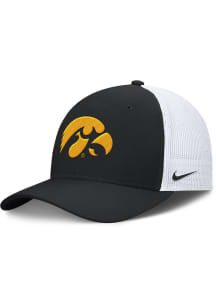 Nike Iowa Hawkeyes Mens Black Rise Structured Futura Trucker Cap Flex Hat