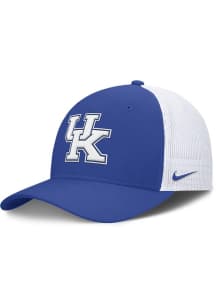 Nike Kentucky Wildcats Mens Blue Rise Structured Futura Trucker Cap Flex Hat