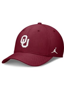 Nike Oklahoma Sooners Mens Cardinal Structured Swooshflex Cap Flex Hat