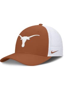 Nike Texas Longhorns Mens Burnt Orange Rise Structured Futura Trucker Cap Flex Hat