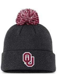 Nike Oklahoma Sooners Cardinal Peak Standard Cuff Pom Beanie Mens Knit Hat