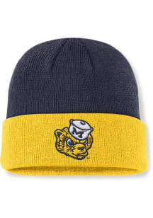 Michigan Wolverines Nike Nike Terra Standard Cuff Beanie Mens Knit Hat - Navy Blue