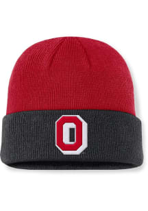 Ohio State Buckeyes Nike Nike Terra Standard Cuff Beanie Mens Knit Hat - Red