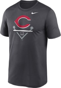 Nike Cincinnati Reds Grey Legend Short Sleeve T Shirt