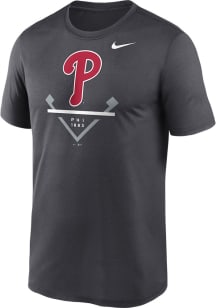 Nike Philadelphia Phillies Grey Legend Short Sleeve T Shirt