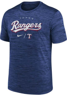 Nike Texas Rangers Blue Velocity Short Sleeve T Shirt
