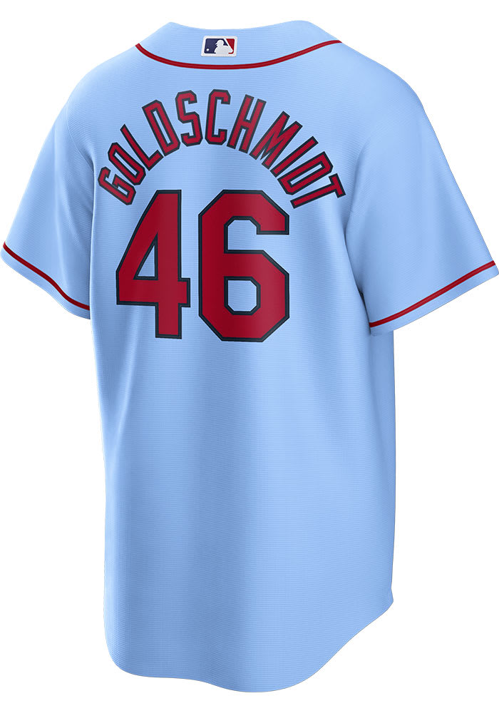 Paul Goldschmidt St Louis Cardinals Mens Replica Alternate Jersey - Light Blue