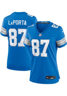 Sam LaPorta  Nike Detroit Lions Womens Blue Home Game Football Jersey