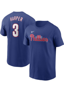 Bryce Harper Philadelphia Phillies Blue Alt FUSE Short Sleeve Player T Shirt
