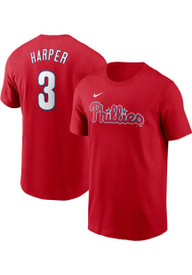 Bryce Harper Philadelphia Phillies Red Home FUSE Short Sleeve Player T Shirt